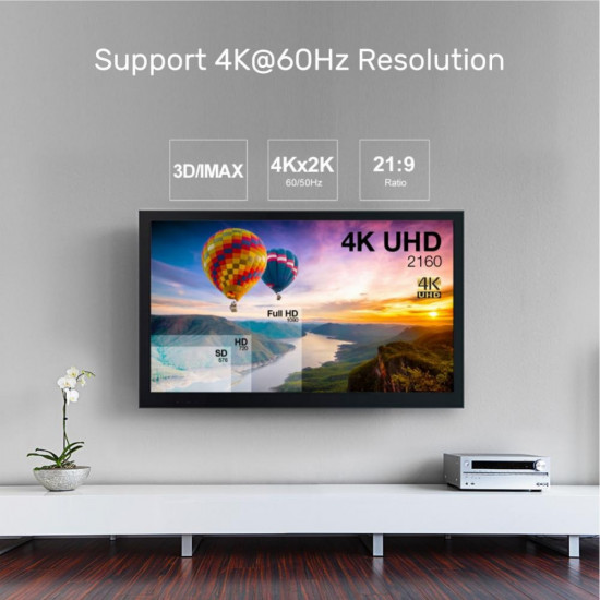 سلك HDMI جوده عاليه ويدعم تقنية 4K ULTRA HD