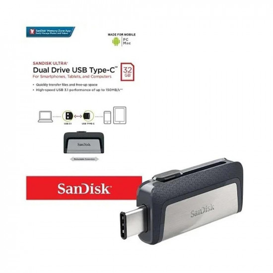 سانديسك محرك الأقراص Ultra Dual Drive USB من Type-C 