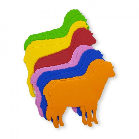 فلين اسفنجي سمبا خروف 12 قطعة ملونة 