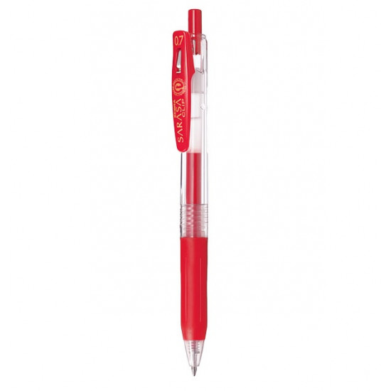 قلم حبر ساراسا كليب 0.7 ملم زيبرا احمر