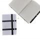 دفتر مذكرة 21x14 سم بحبل مسطر مربعات بيضاء