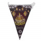 زينة حبل مثلثات رمضان مبارك بني 2.5 متر