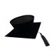 قبعة تخرج سوداء بحبل