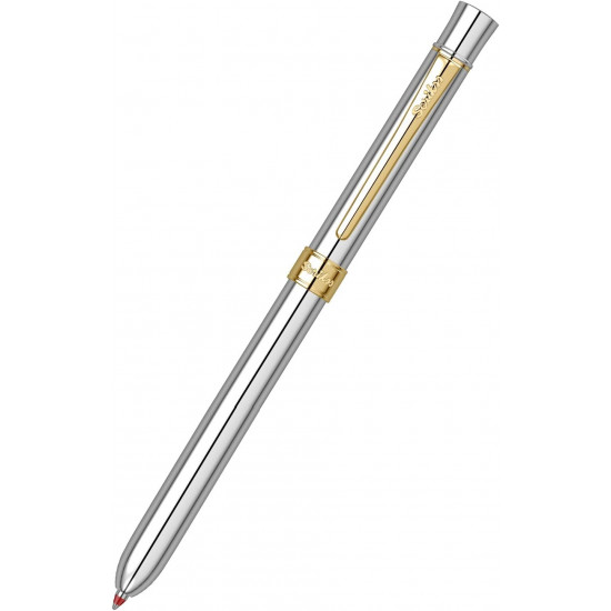 قلم جاف لونين مع مرسمة كروم مساكة ذهبي TRIO-93-SCRIKSS