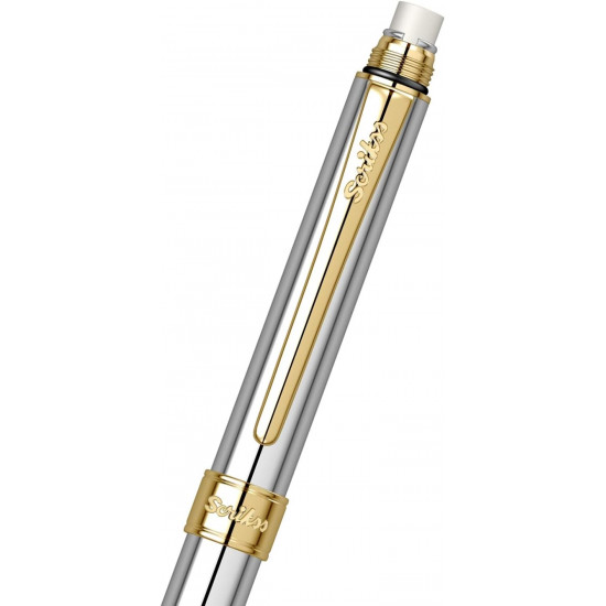 قلم جاف لونين مع مرسمة كروم مساكة ذهبي TRIO-93-SCRIKSS