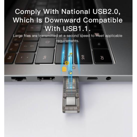 CARD READER - قارئ ذاكرة USB و Type-cمن yesido-GS21