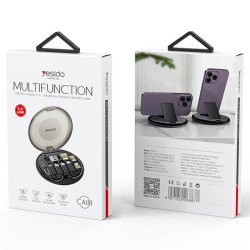 MULTIFUNCTION - صندوق تخزين متعدد الوظائف 6 في 1للهاتف المحمول من yesido موديل CA118