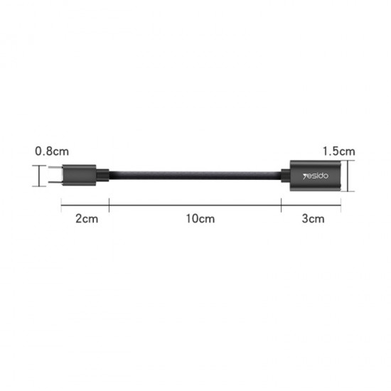 Yesido GS01 Type-C إلى USB 2.0 OTG Data Converter Cable