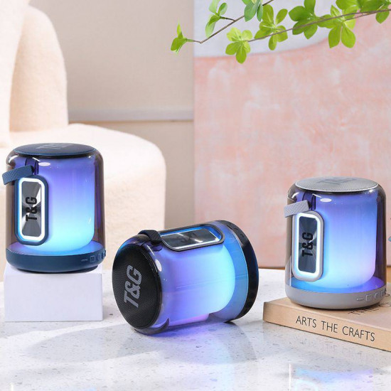 TG376 MINI Bluetooth Speaker LED LED ملون مضخم الصوت مكبر صوت النبض