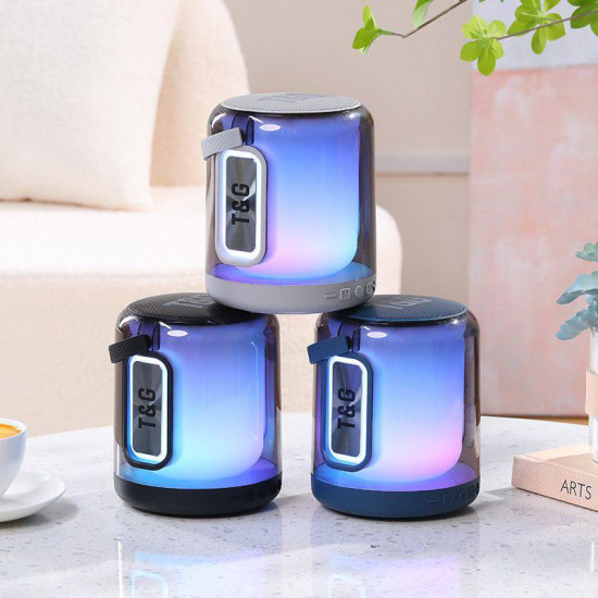 TG376 MINI Bluetooth Speaker LED LED ملون مضخم الصوت مكبر صوت النبض