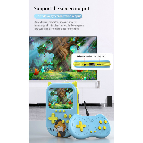 لعبة فيديو A10 المحمولة ريترو يده لعبة وحدة التحكم 3.5 بوصة الاطفال الأطفال هدية 500 في 1 الكلاسيكية الألعاب هدايا الأطفال