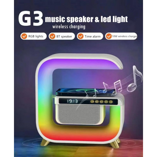 led wireless charging speaker  - سماعات بلوتوث متعددة الوظائف للشحن اللاسلكي G3