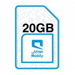 شريحة إنترنت موبايلي 20GB مدة 3 شهور