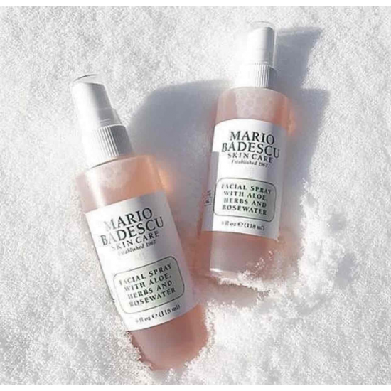  ‏mario badescu  بخاخ ماريو بالميرميه و زهرة البرتقال والصبار 