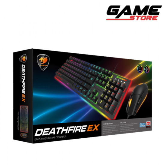 لوحة مفاتيح + ماوس كوغار ديث فاير EX RGB - اسود - DEATHFIRE EX