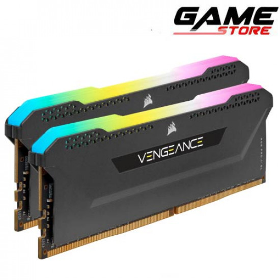 رام : CORSAIR RAM 32GB 3200 2*16 RGB C16 BLACK