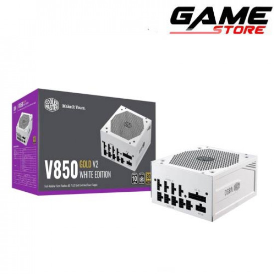 مزود طاقه : COOLER MASTER PSU 850W WHIEE