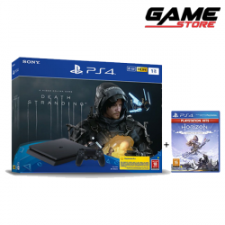 بلاي ستيشن 4 - سليم نسخة ديث ستراندنغ مع اللعبة + لعبة هوريزون زيرو - 1 تيرا - PlayStation 4 - Slim Death Strand Edition with Game + Horizon Zero Game - 1 TB