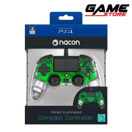 يد تحكم - اخضر مضيء - بلايستيشن 4 - Controller - green Light - PlayStation 4