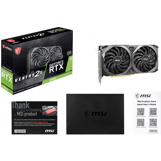 كرت شاشه : MSI GPU RTX3060 12GB VENTUS