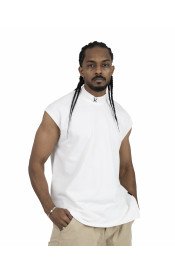 Plain Short Sleeve with Turtleneck - Off white 