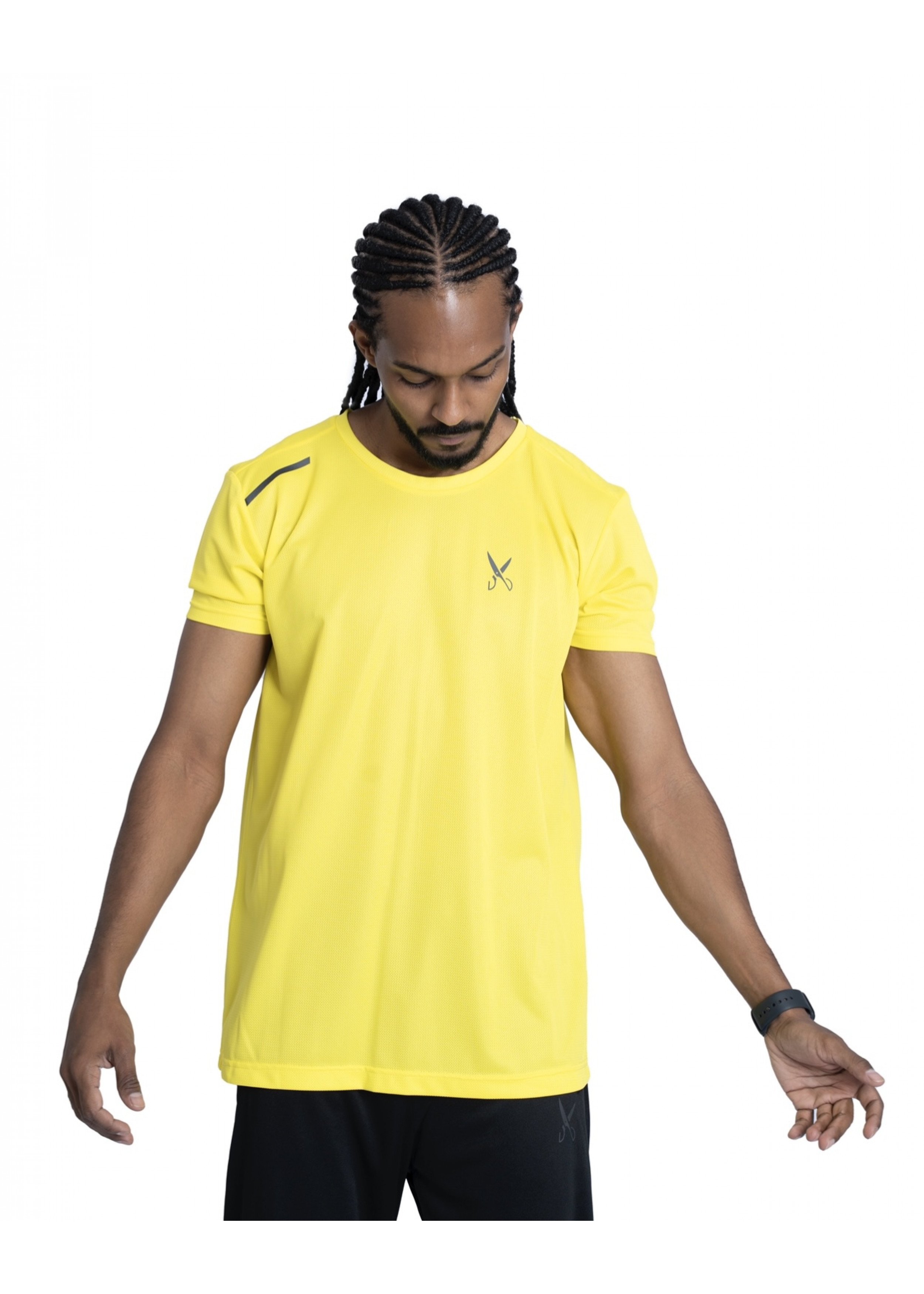 Men's sports t-shirt - Yellow