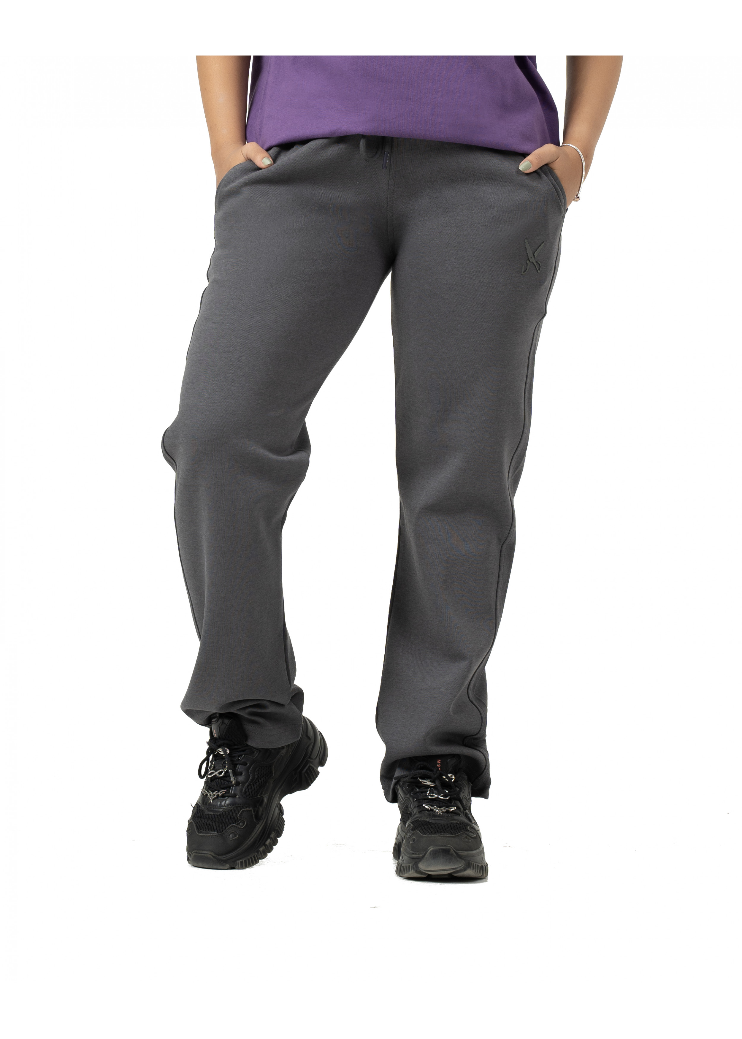  Pants zigzag logo - Gray