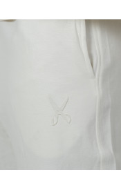 Pants zigzag logo - White