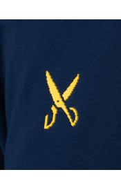 Kids Plain T-shirt zigzag logo - Navy Blue 