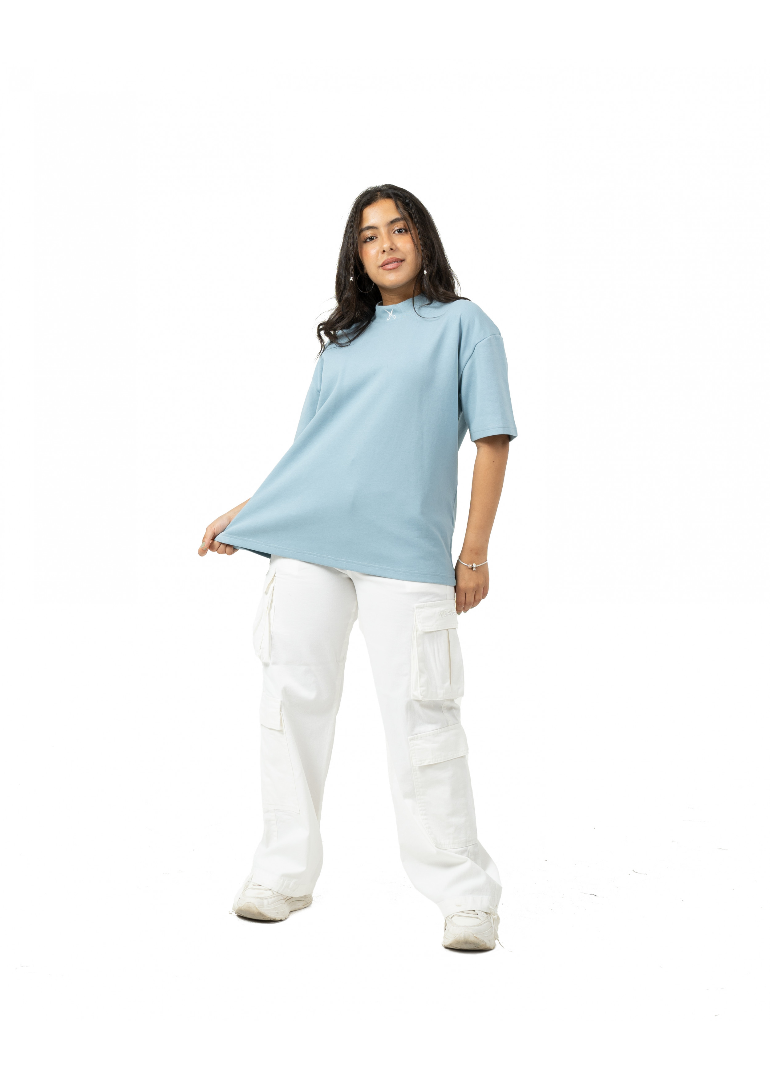 Unisex Turtleneck Oversize - Baby Blue