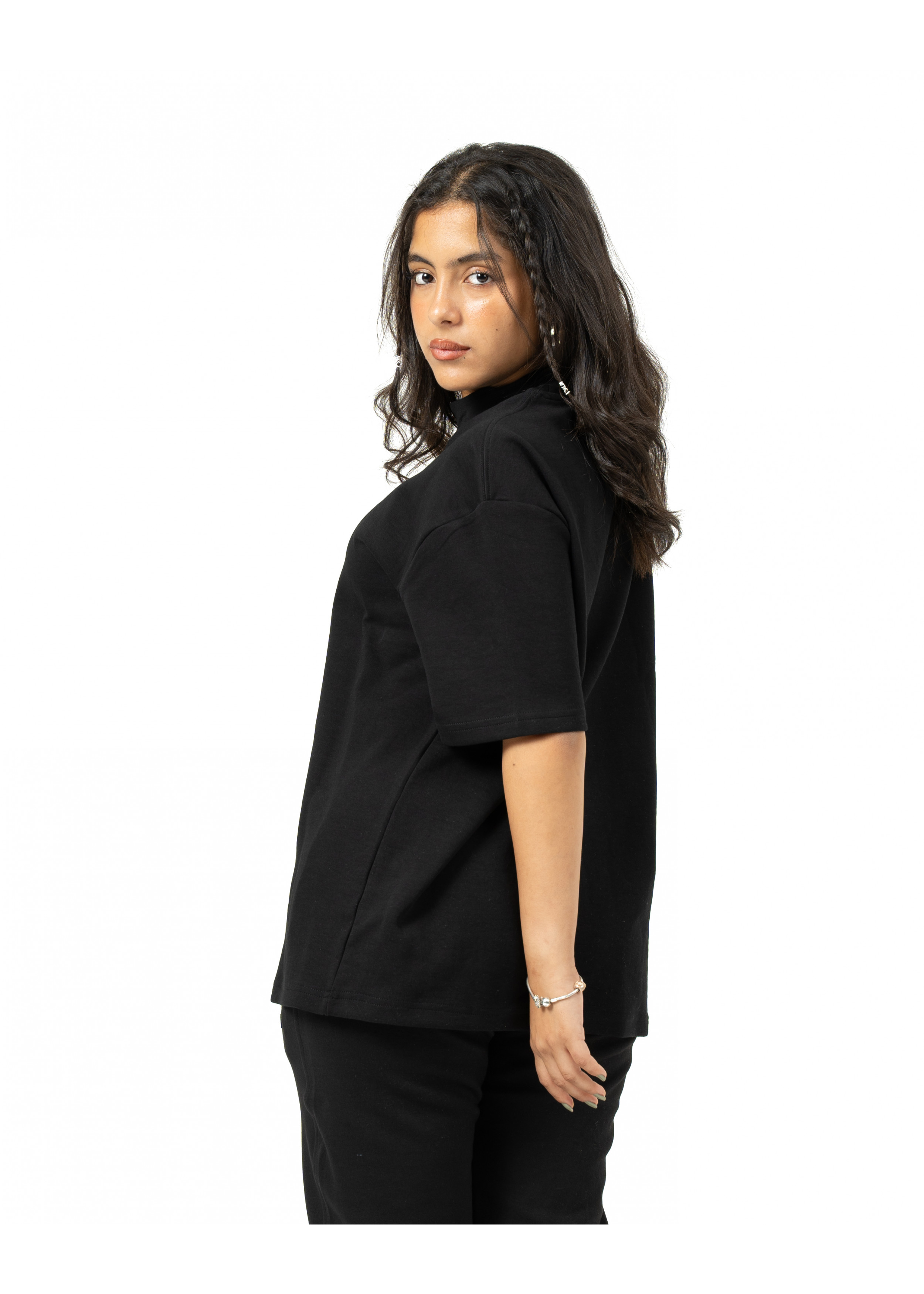 Unisex Turtleneck Oversize - Black 