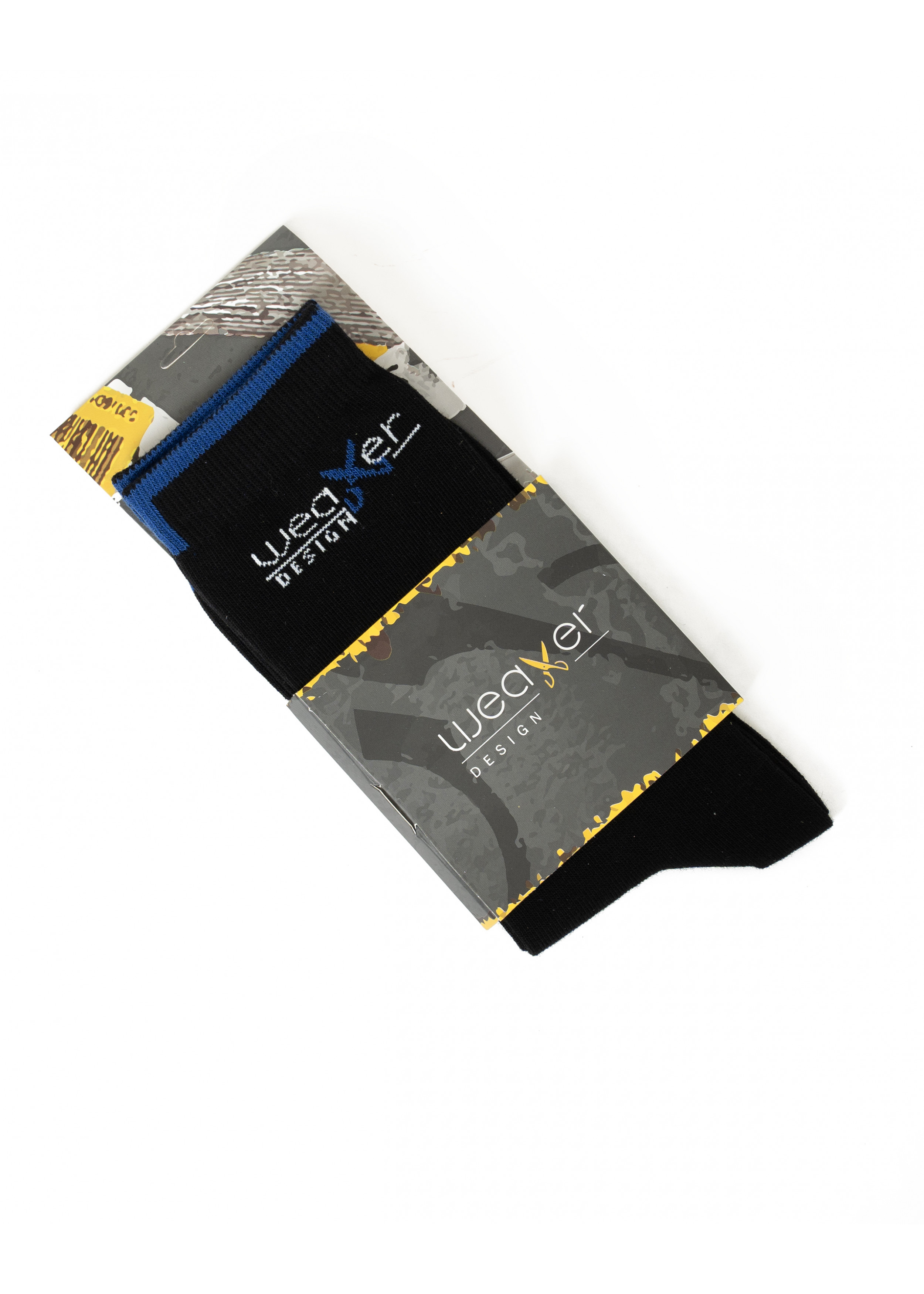 Plain Socks - Black / Blue