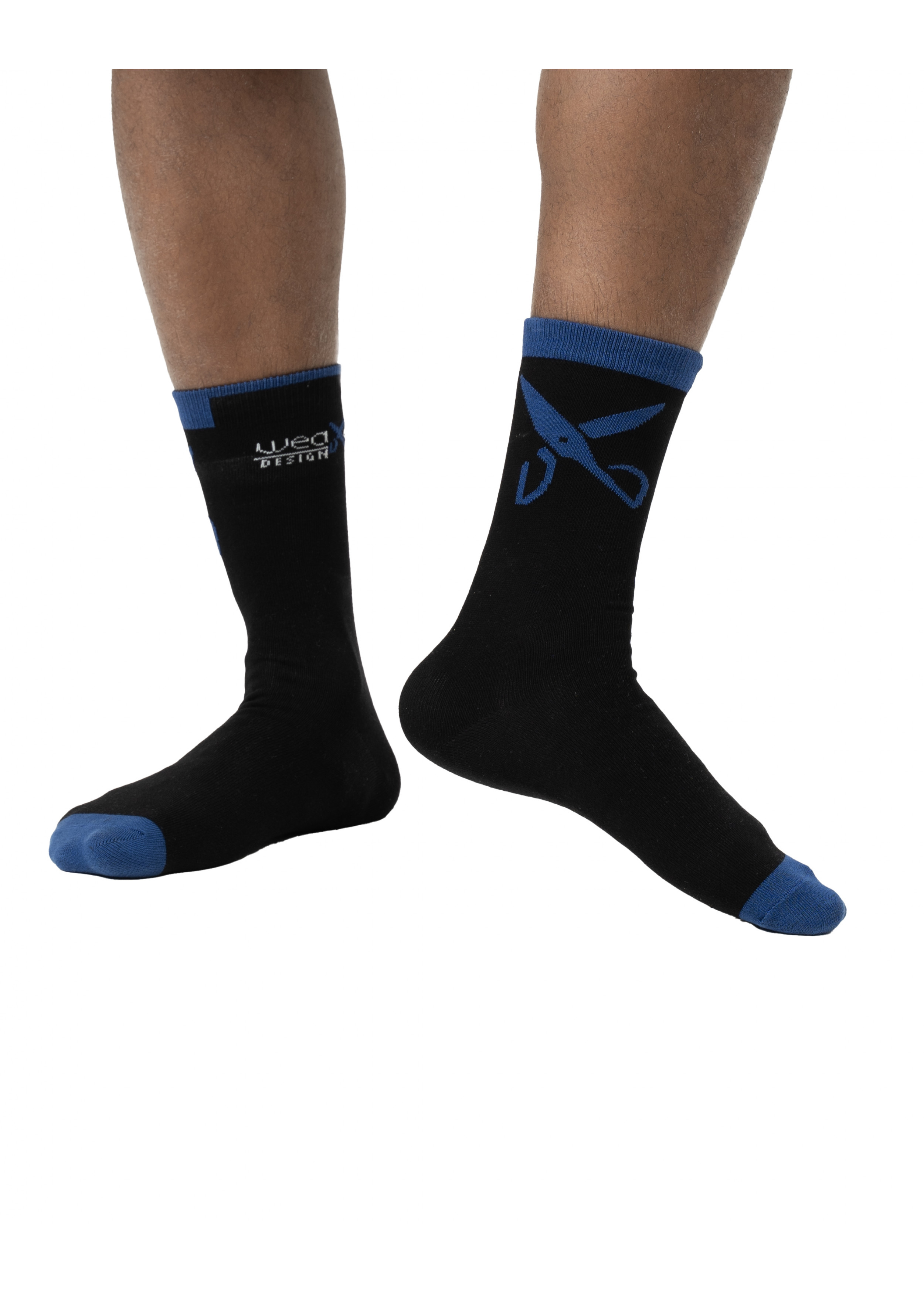 Plain Socks - Black / Blue