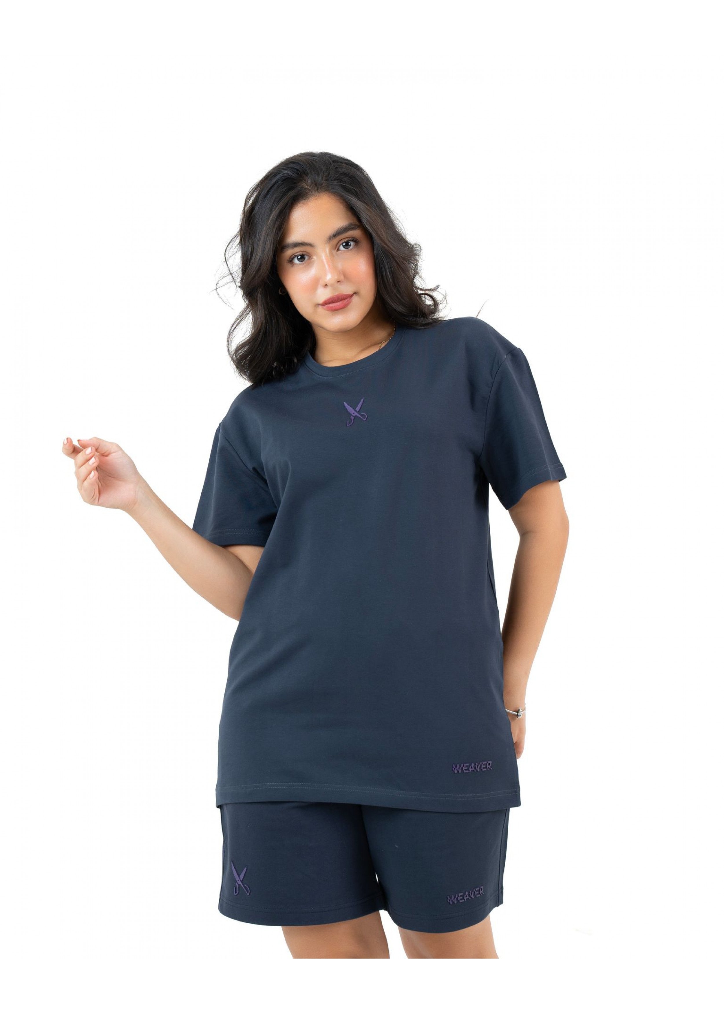 Plain T-shirt with zigzag logo - Gray