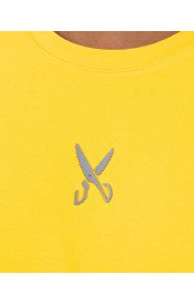 Plain T-shirt with zigzag logo - Yellow