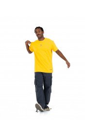 Plain T-shirt with zigzag logo - Yellow