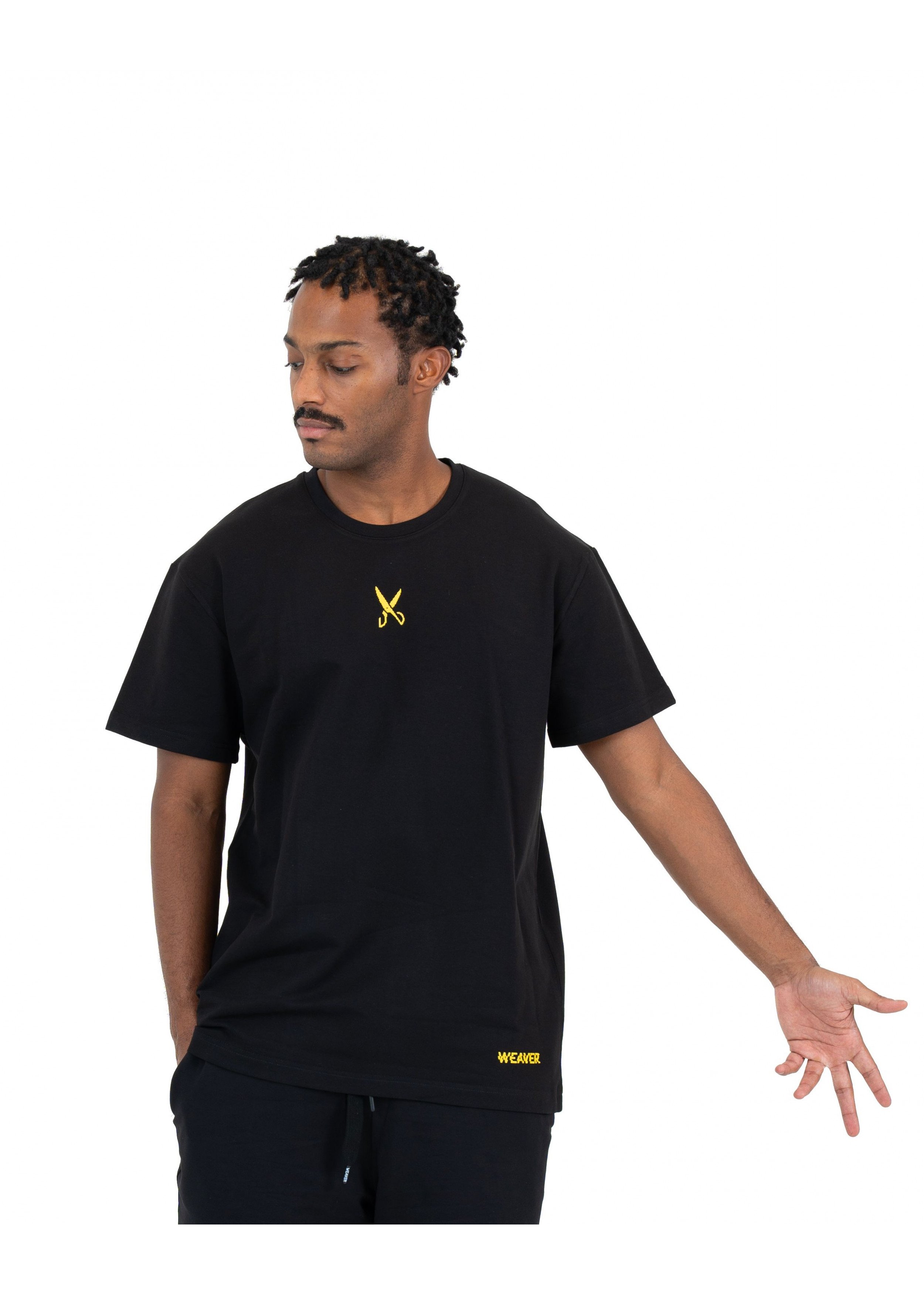 Plain T-shirt with zigzag logo - Black