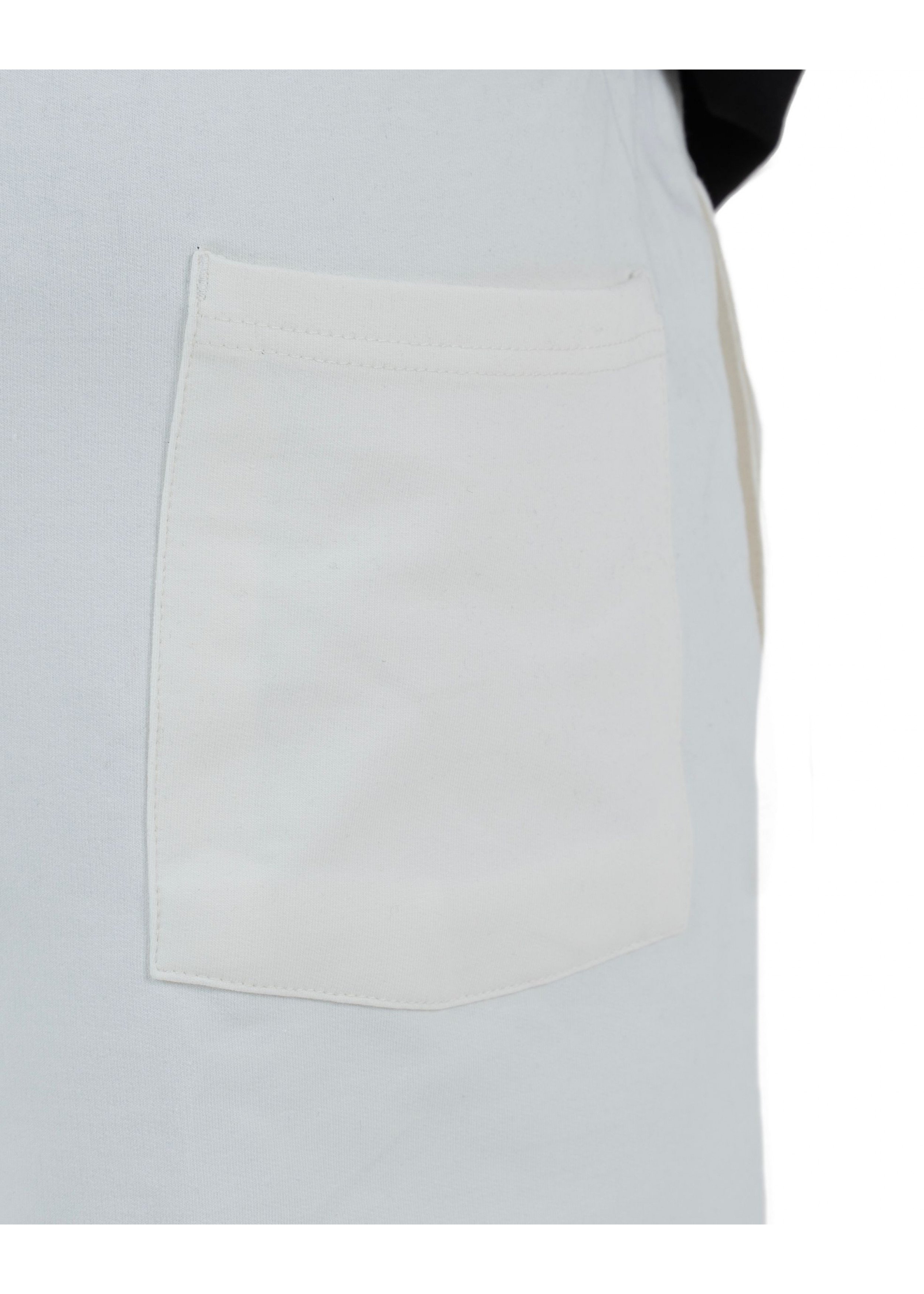 Plain Short with zigzag logo -White