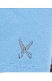 Plain Short with zigzag logo -Baby Blue