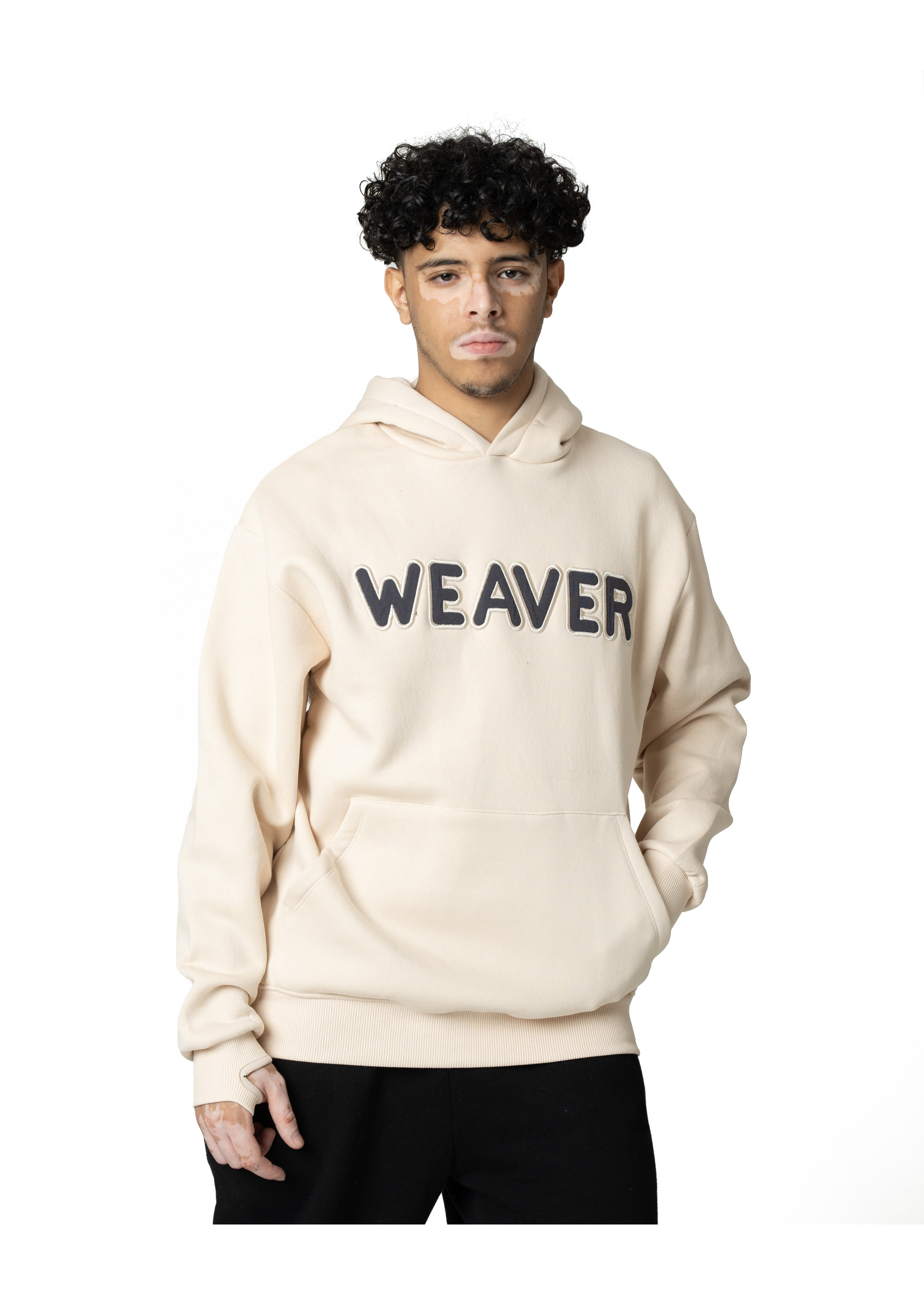 Weaver Plain Beige Hoodie