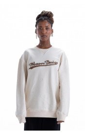 Sweatshirt oversize - Beige / Brown