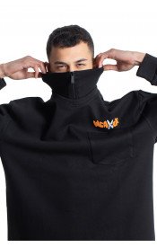 weaver sweatshirt oversize - Black