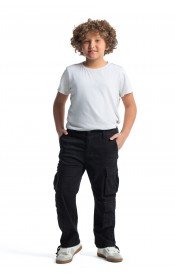  Kids Cargo trousers - Black