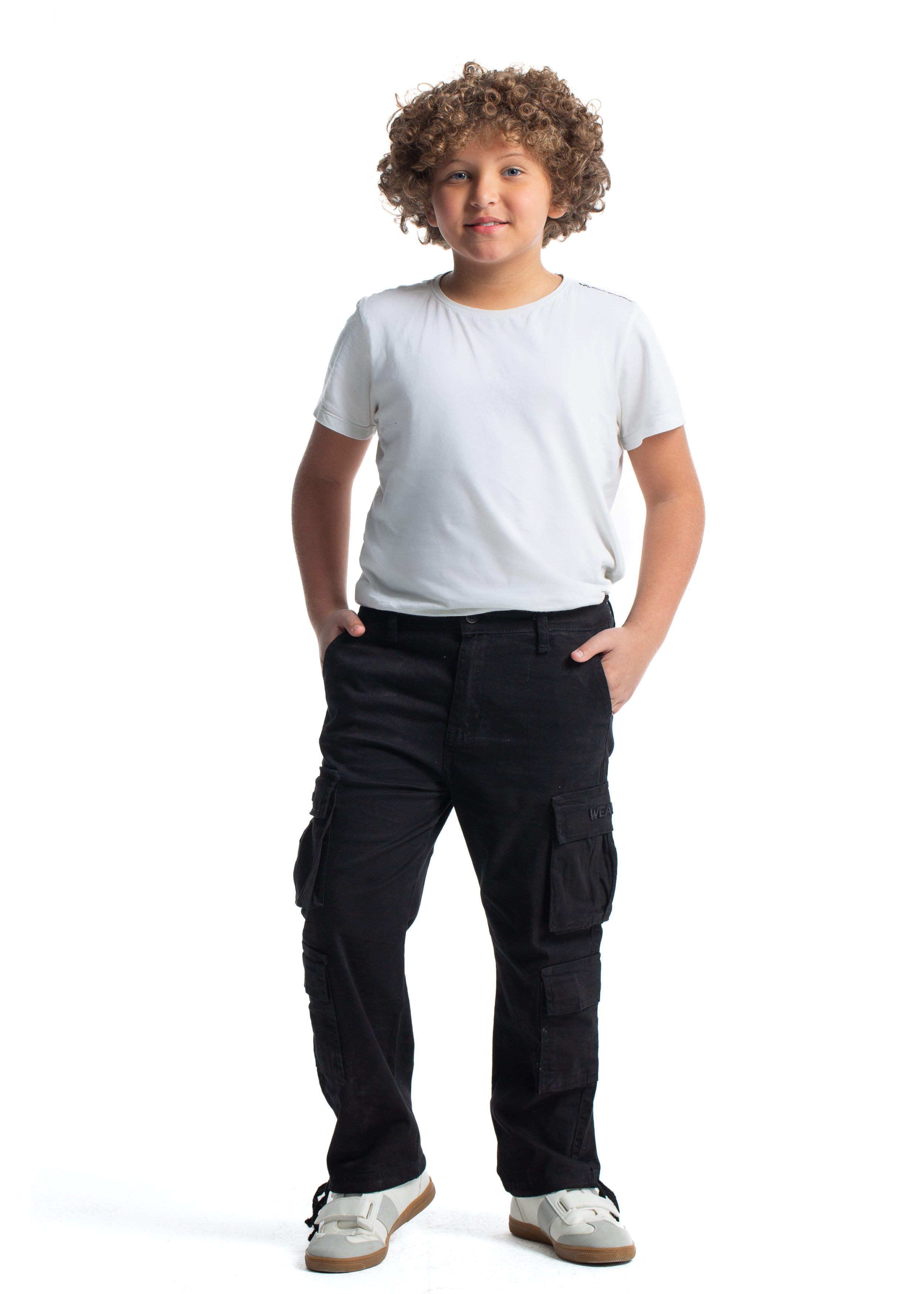  Kids Cargo trousers - Black