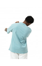 Plain Washed Oversize T-shirt  -Light Turquoise