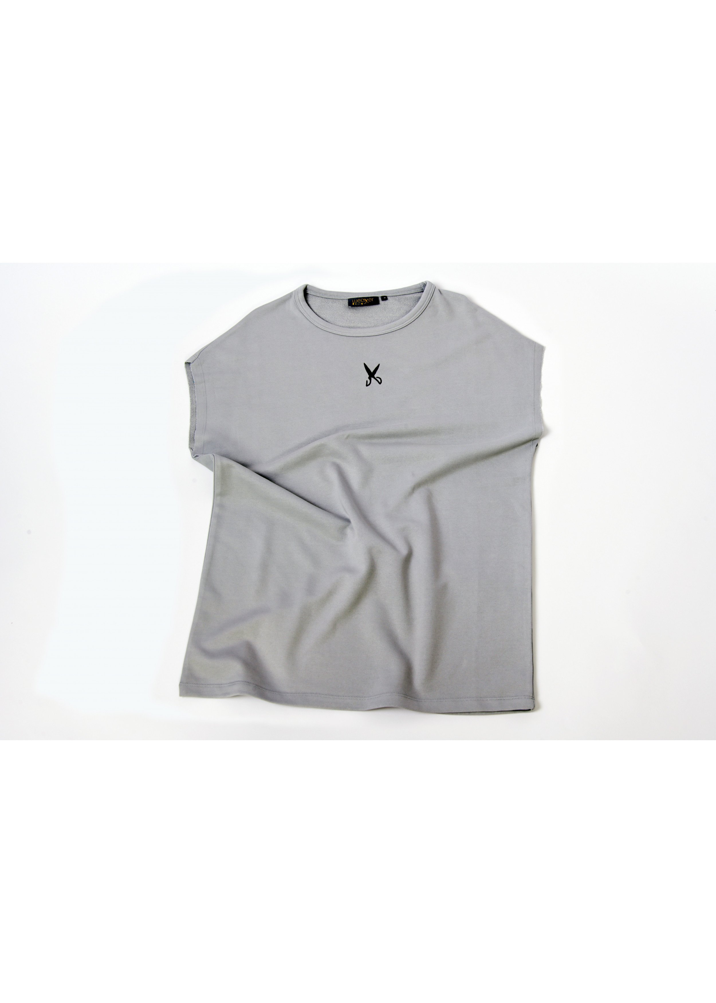 Short Sleeve Over Sized T-shirt - Grey