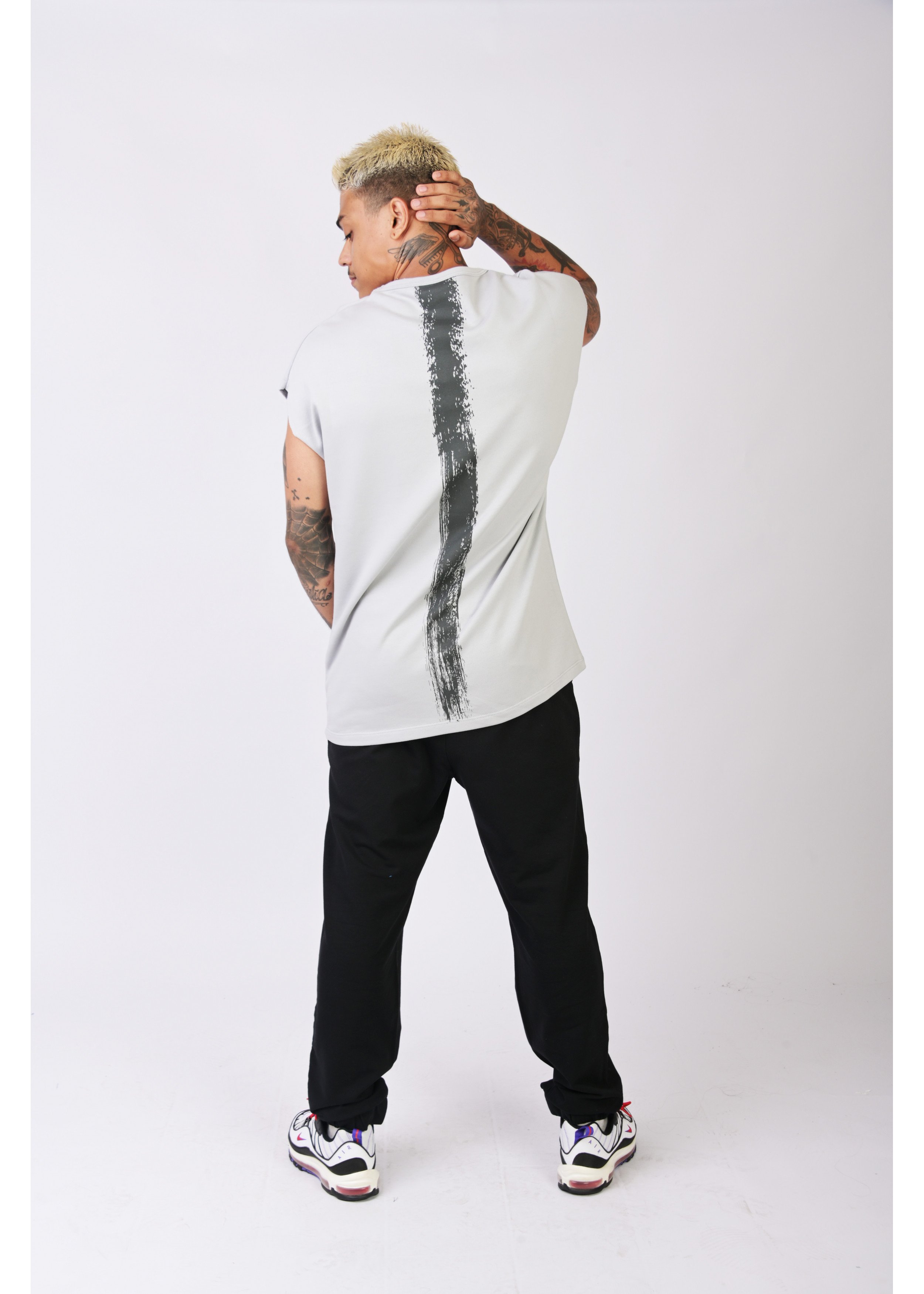 Short Sleeve Over Sized T-shirt - Grey