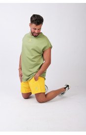 Short Sleeve Over Sized T-shirt - Green