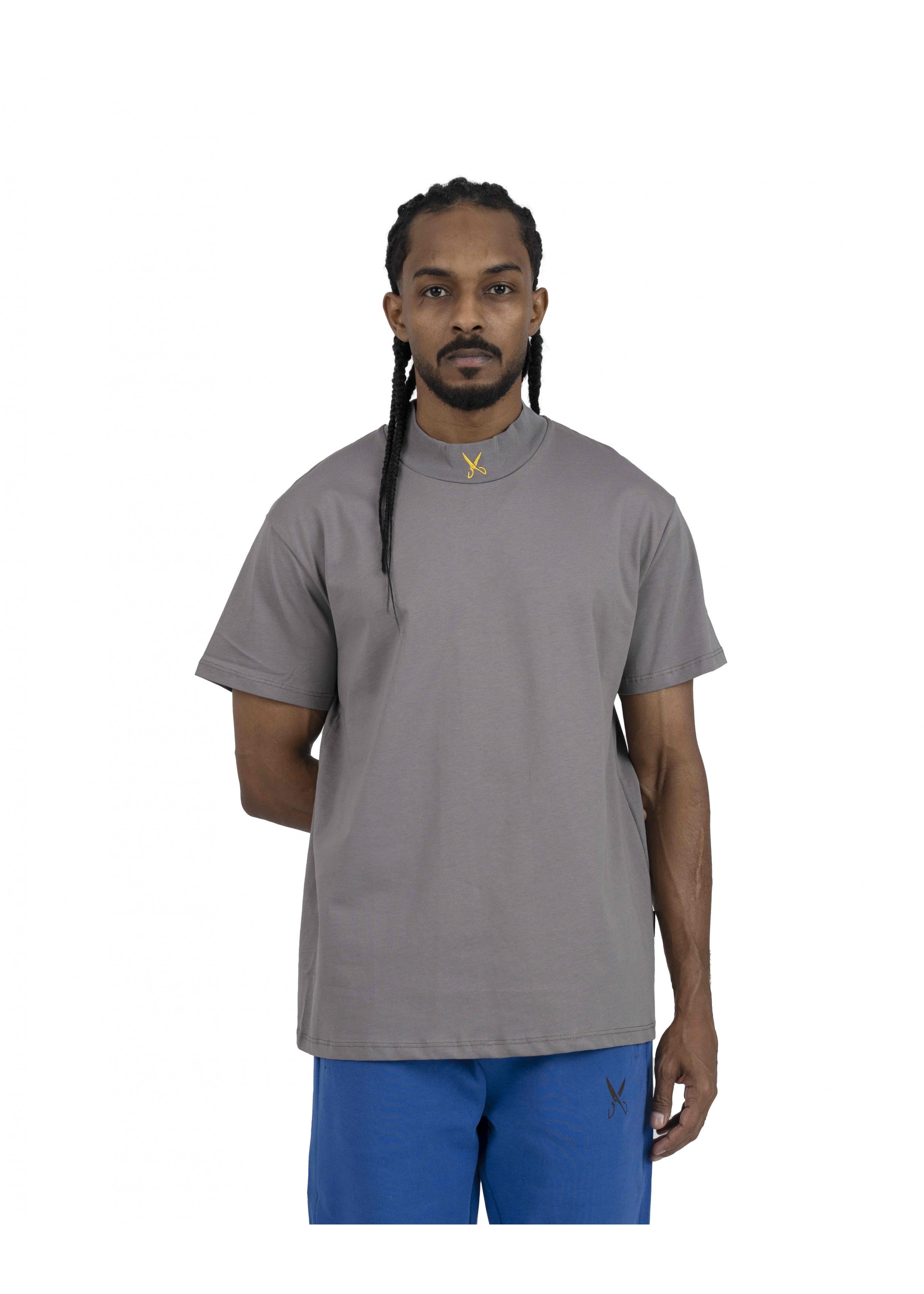 Unisex Turtleneck t-shirt- Gray