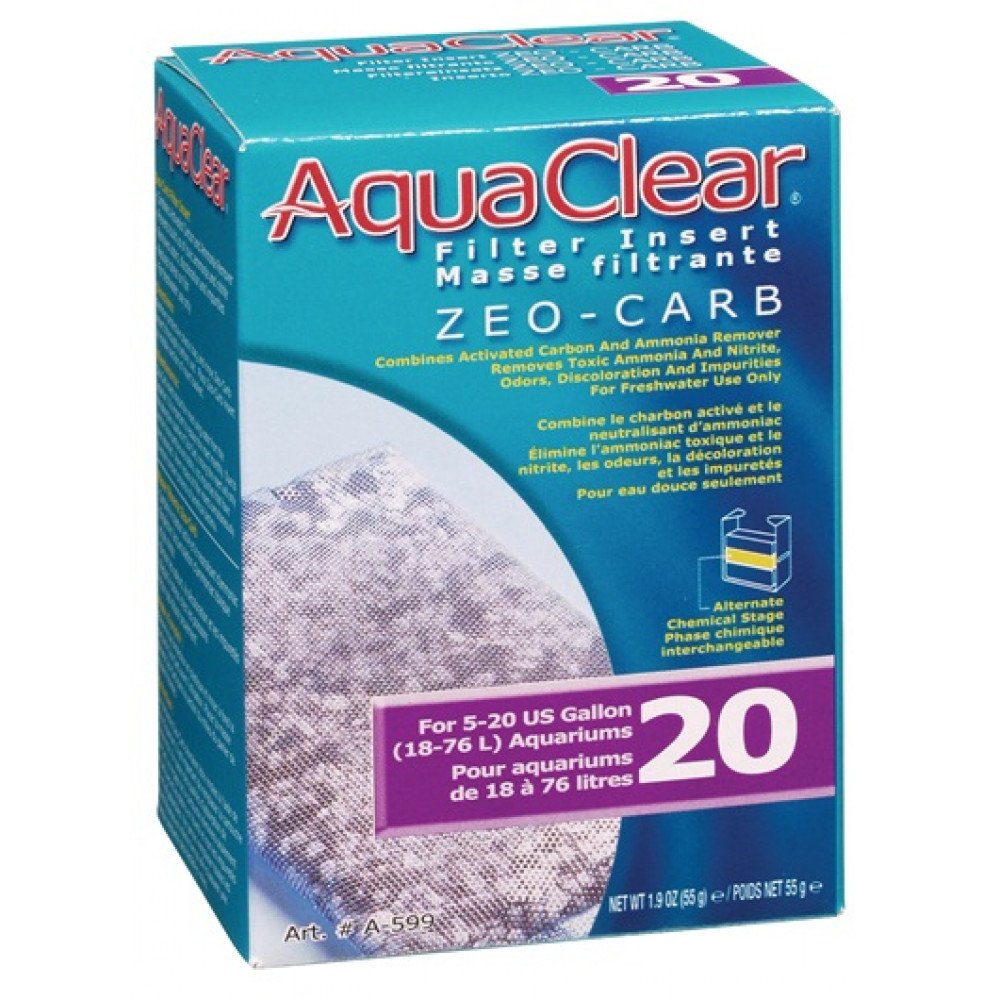 سحب المواد الضارة والأمونيا - AquaClear Zeo-Carb 